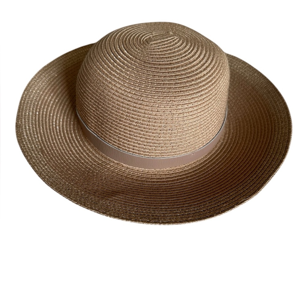 Stylish Tan Wide-Brim Hat